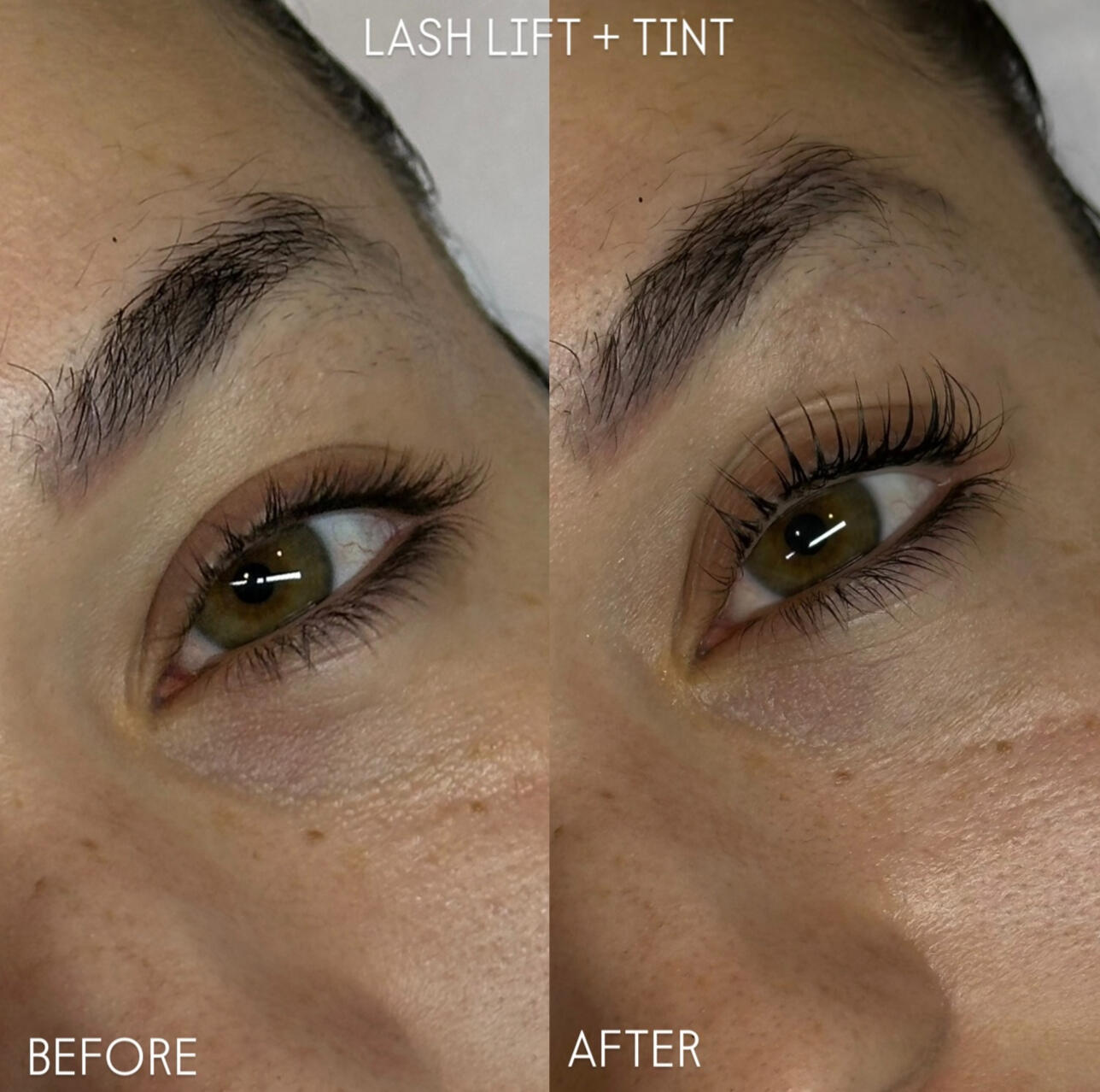 Lash lift and tint