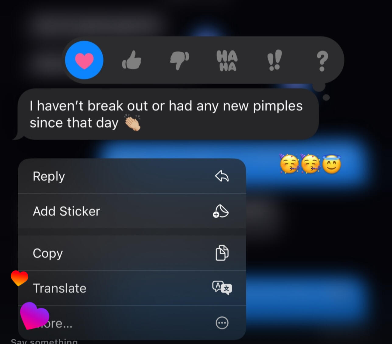 Real client acne facial review